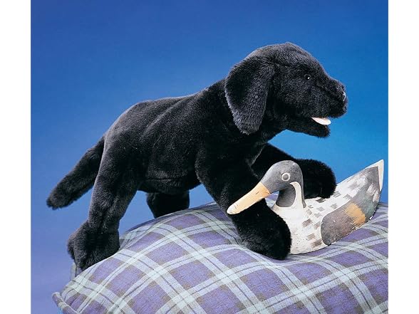 Folkmanis Black Labrador Puppy Puppet