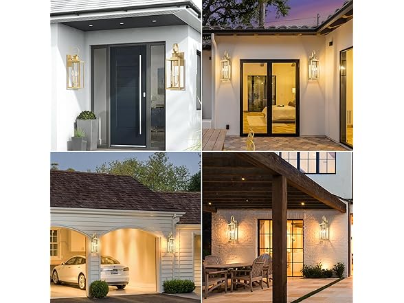 Yochoice 19'' Large Outdoor Wall Lantern