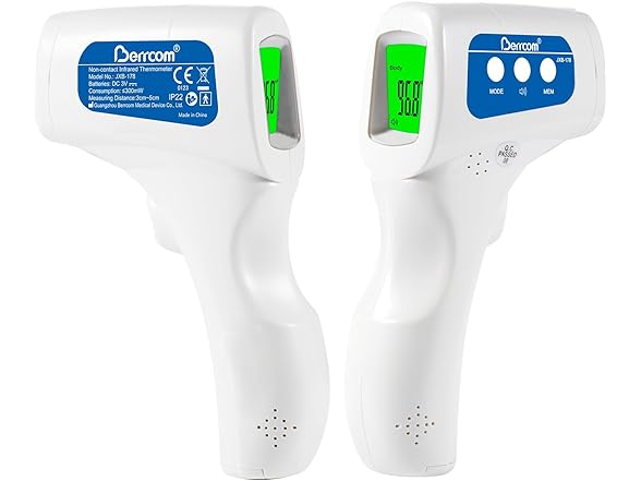 2Pk Berrcom 3-in-1 Forehead Thermometer