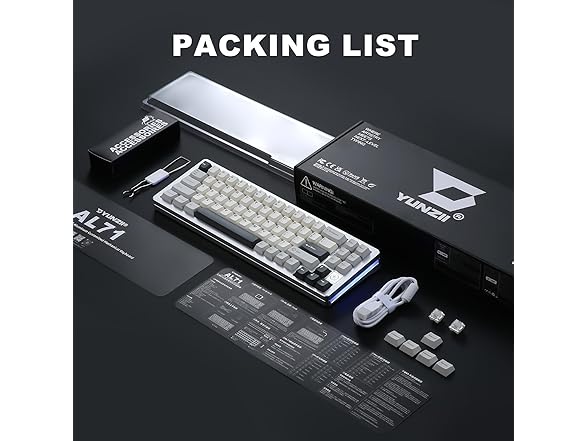 YUNZII Full Aluminum Mechanical Keyboard