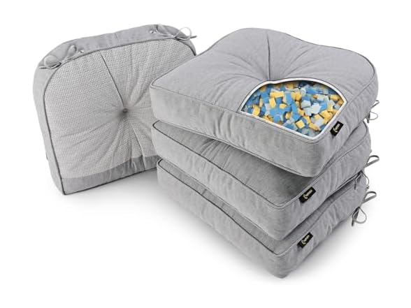 SUNROX LokGrip Non Slip Gel Memory Foam Chair Cushions