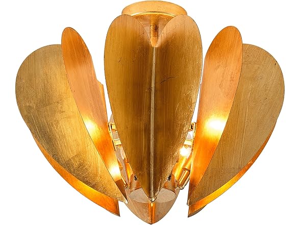 Parrot Uncle Medium Gold Flush Mount Light