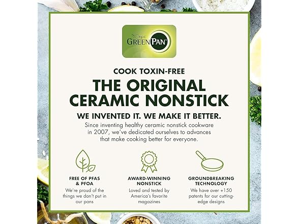 GreenPan Levels Stackable Hard Anodized Frying Pan Set
