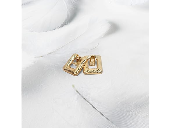 Z NEWDECO Gold Hoop Dangle Earrings