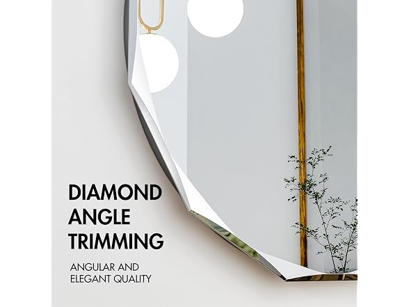 SNUGACE Beveled Edge Round Bathroom Vanity Mirror, 20”