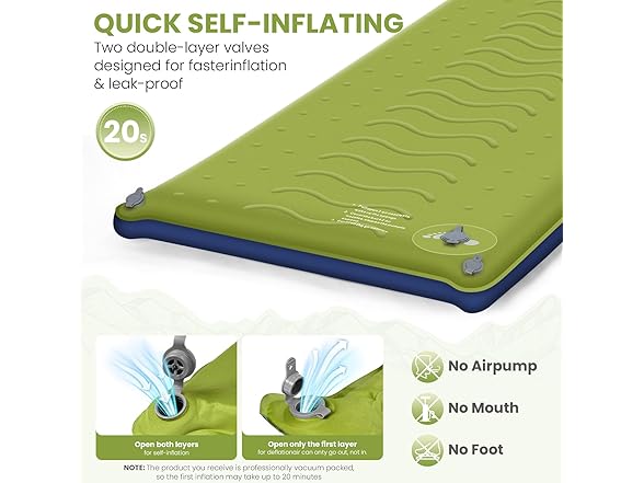 TEKIK Memory Foam Camping Pad