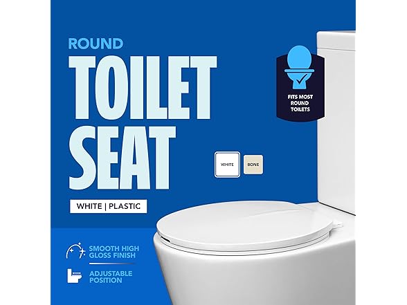 HIGHCRAFT Premium Round Toilet Seat