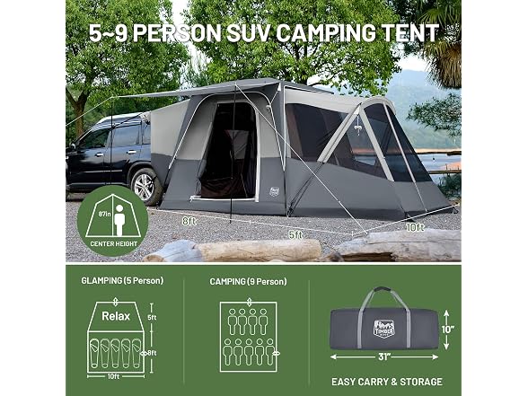 Timber Ridge Truck/SUV Camping Tent