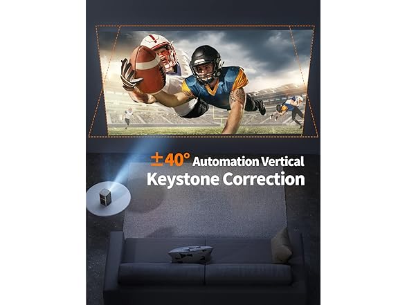 FATORK Mini Projector with 5G WiFi