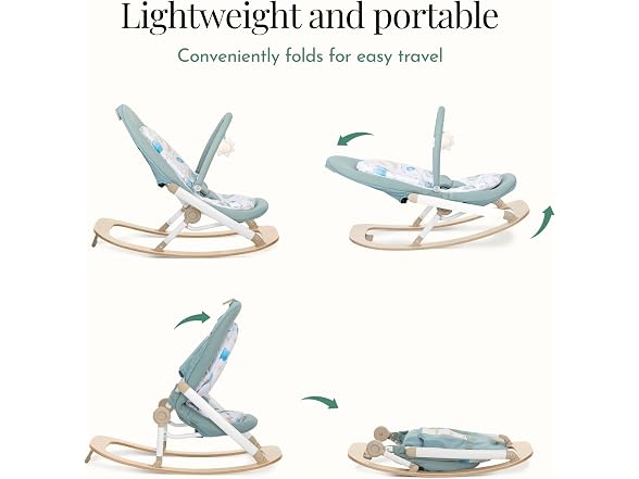 Evolur SleekSway Portable Baby Rocker