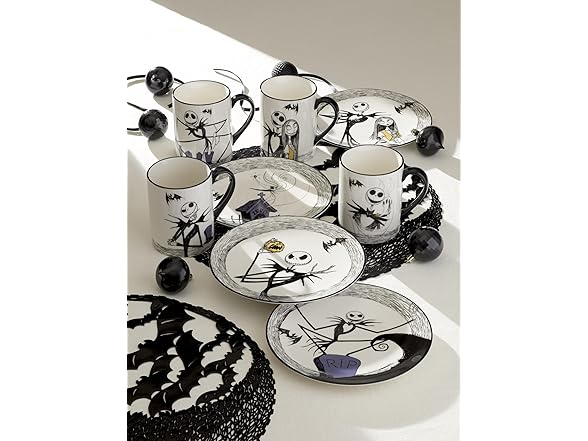 Lenox Coffee Mugs Set of 4, Nightmare Before Christmas