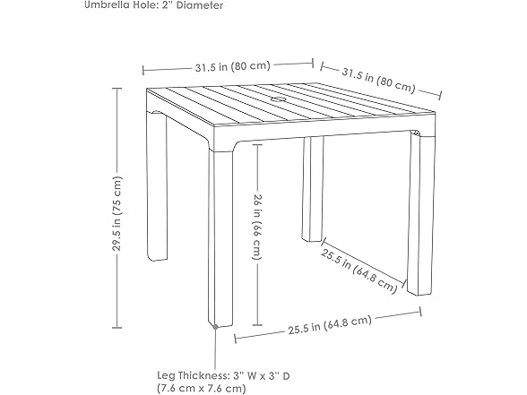 Sunnydaze Decor SUP-363 Square Outdoor Table Light Gre