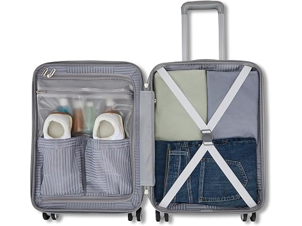 American Tourister Fathead Large Checked Luggage