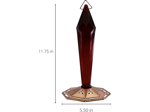 Songbird Essentials Ruby Faceted Glass H