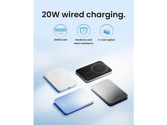10000mAh Magnetic Power Bank Qi2- Choose Color