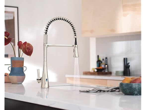 Moen Sinema Polished Nickel Touchless Kitchen Faucet