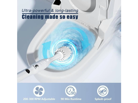 CAKILA 10-in-1 Electric Toilet Scrubber