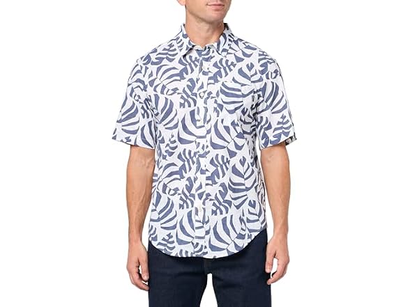 Palmero Slub Lucent White Print