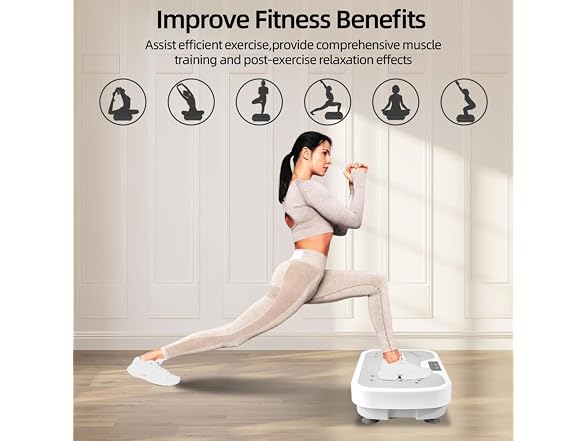 yoyomax Vibration Plate Exercise Machine, Grey