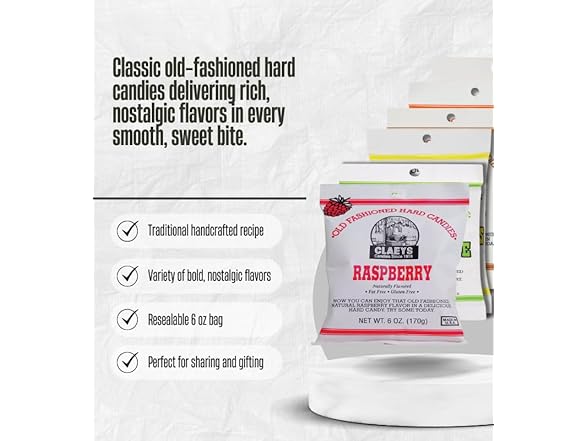 Claeys Old Fashioned Root Beer Hard Candy 6 oz Bundle
