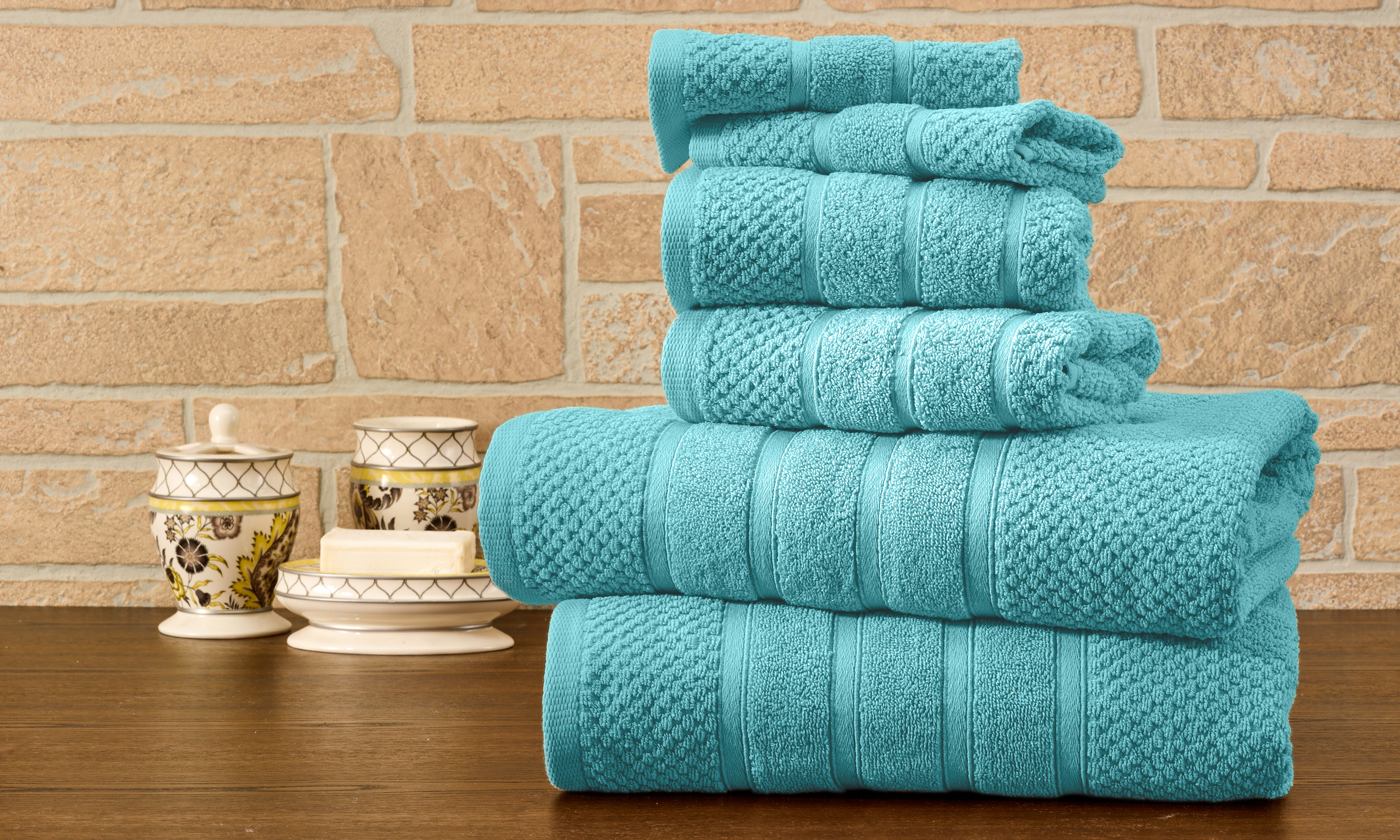 100% Egyptian Cotton 6-Piece Towel Set - Gallery 25
