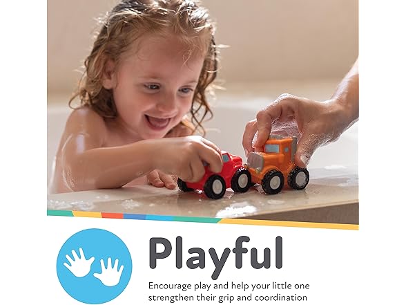 Nuby Squirt Wheels Baby Bath Toys - BPA Free