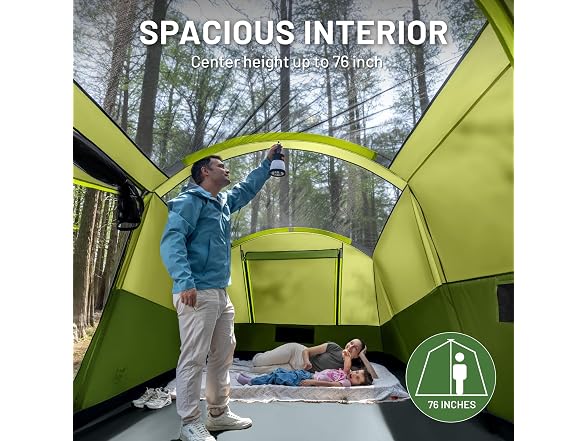 TIMBER RIDGE Green 8 Person Camping Tent 