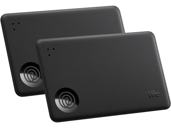 (2 PACK) Tile by Life360 Slim Bluetooth Tracker