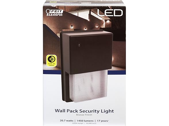 Feit Electric LED Wall Light Fixture, Bronze Finish Al