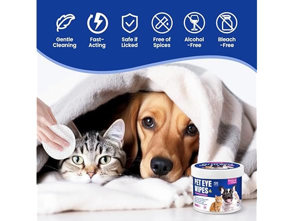 BuddyCheer Pet Eye Cleaning Wipes