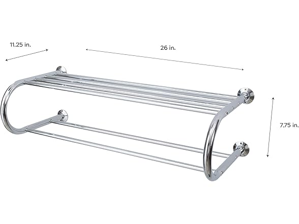Organize It All Wall Mounted Bath Shelf 