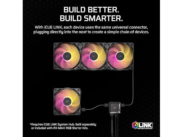 CORSAIR iCUE Link RX140 MAX RGB Fan