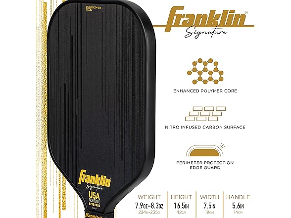 Franklin Pro Pickleball Paddles 17mm