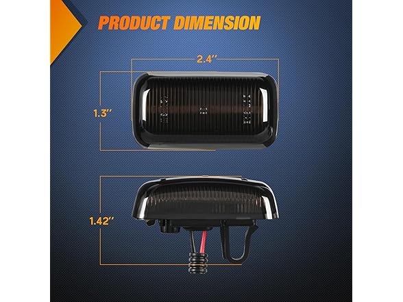 Nilight Fender Side Marker Lights 4 PCS