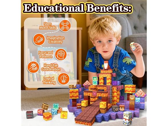 Rurvale Magnetic Blocks Toddler 3+ Toy