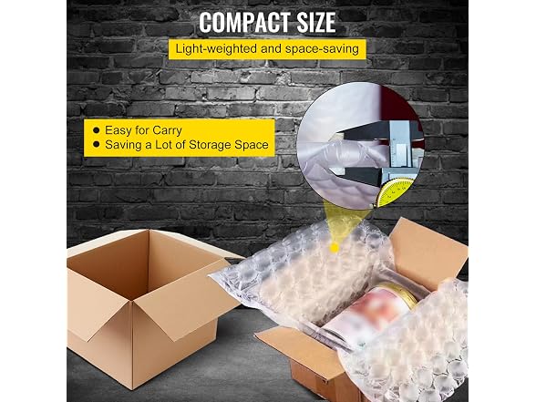 Air Cushion Film, 984Ft Length Air Pillow Bubble