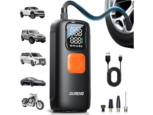 Gurevo Tire Inflator | 160PSI
