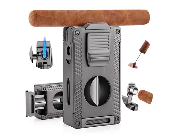 5-in-1 Lighter with Cigar Cutter
