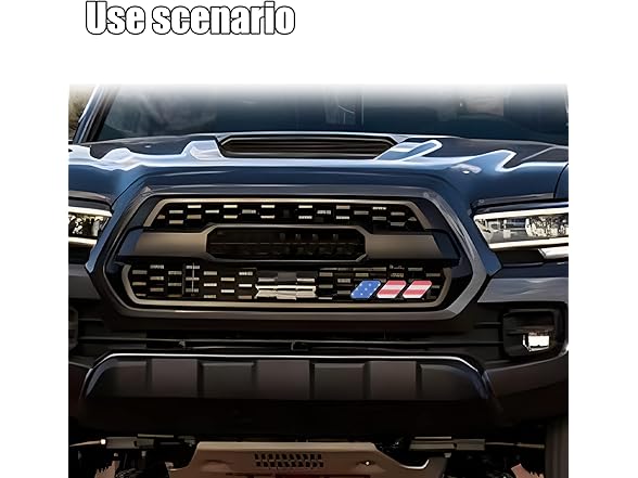 RBOKO Tri-Color Grille Badge Emblem Decoration