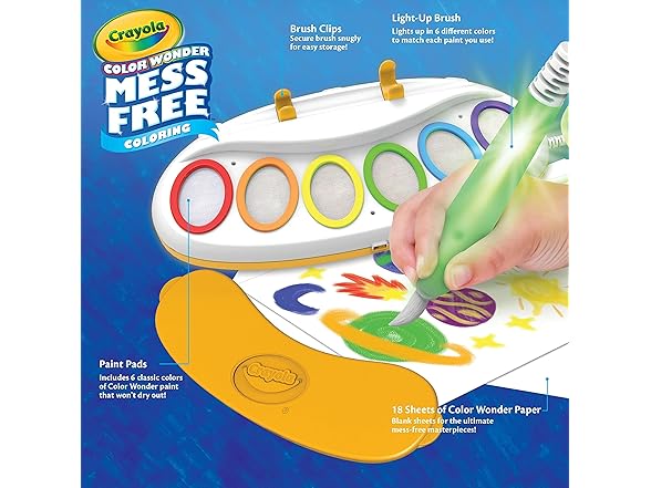 Crayola Color Wonder Magic Light Brush, Mess Free