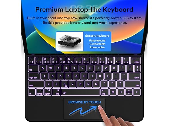 Runelk Keyboard Case for 11-inch iPad Air and Pro
