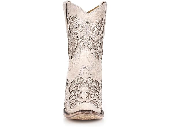 Corral Western Wedding White Booties