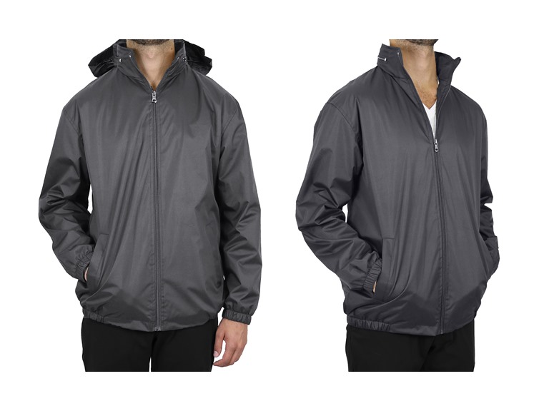 Mens Fleece-Lined Windbreaker Jacket