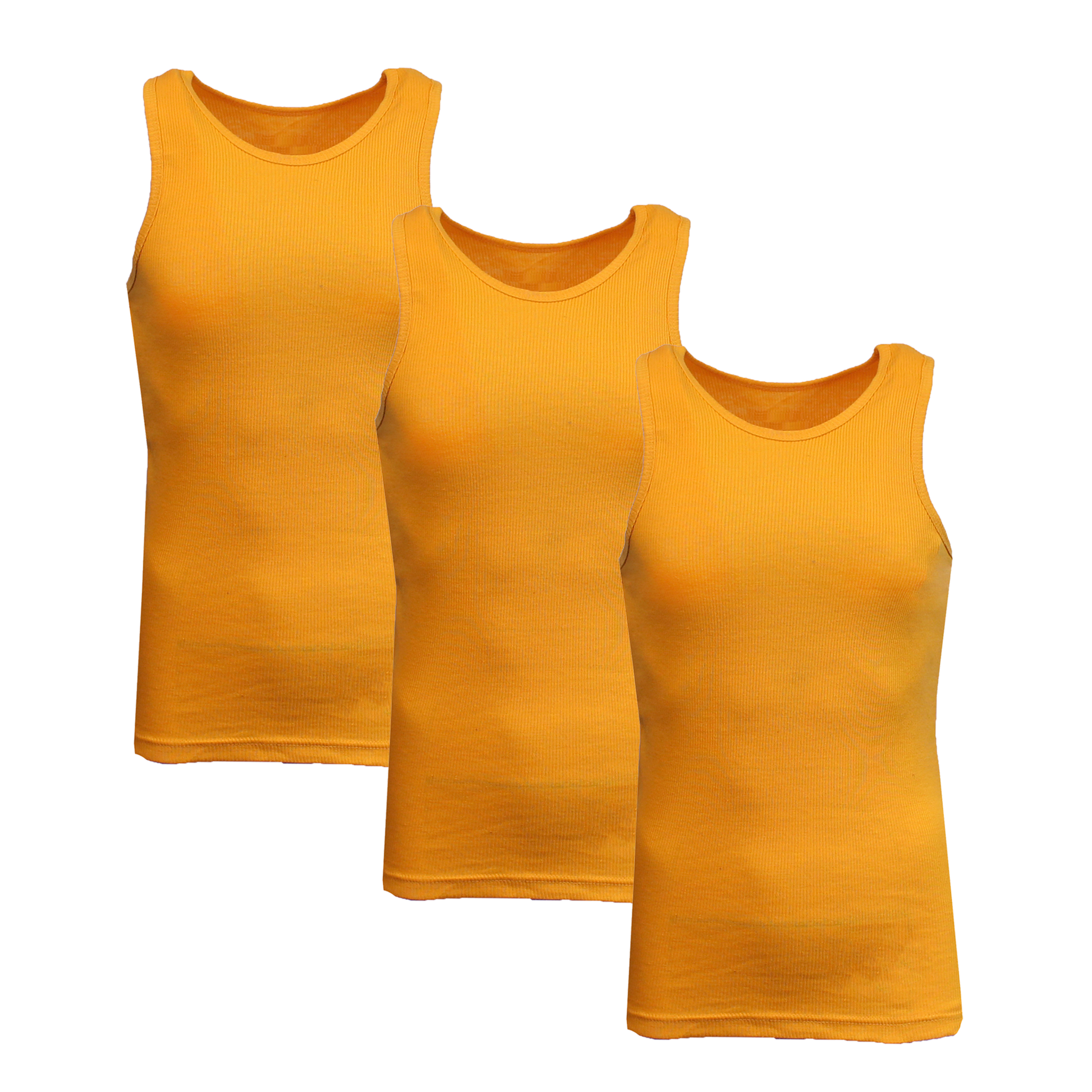 3 or 5PK Men's Heavyweight Ribbed Tank Top - Gallery 43