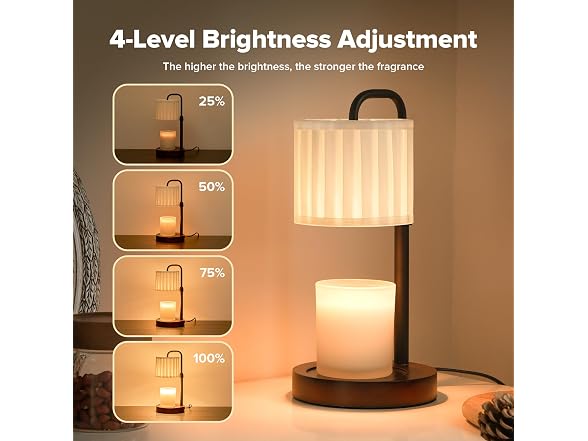 keysays Dimmable Candle Warmer Lamp