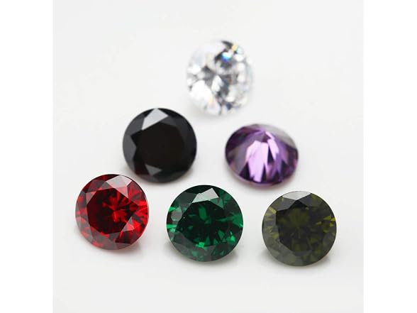 Generic ZBJGEMS 1PCS Per Colors Total 15pcs Mixed CZ Stones