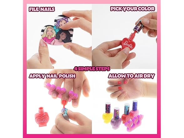 Barbie Movie 18 Piece Set Kids Nail Polish