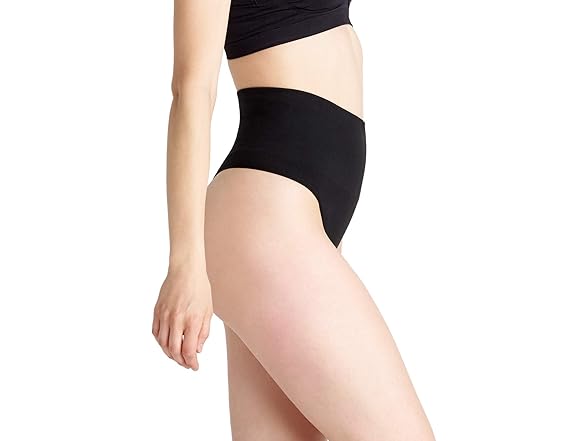 ESSENTIALS BY TUMMY TANK Women's Black Shaping Thong (L-XL)