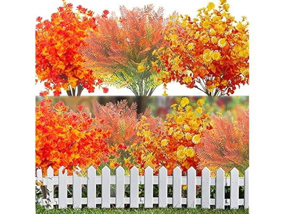 Grunyia 12 Bundles Artificial Flowers