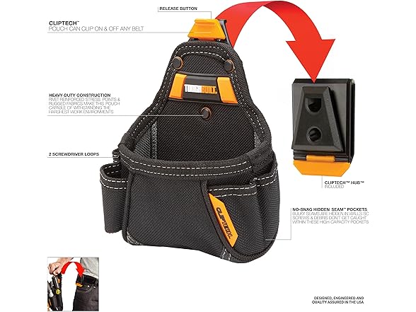 ToughBuilt TB-CT-25 Tape Measure / All Purpose Pouch -